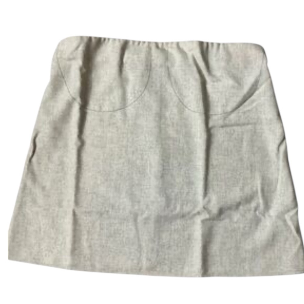We Wore What Heather Light Gray Wool Blend Strapless Top - Picture 2 of 5
